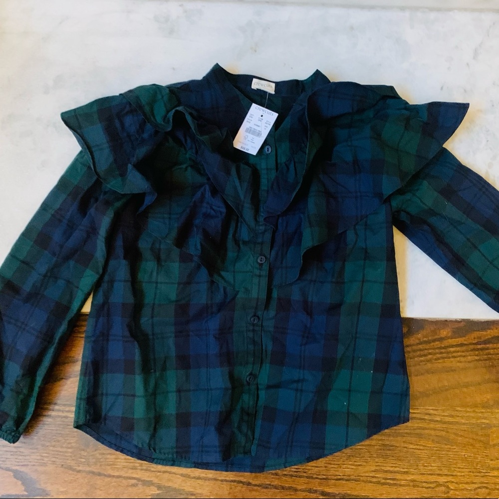 J. Crew Crewcuts Button Down Paid Shirt Size 10